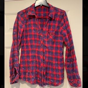 Maurices Red/Blue flannel!